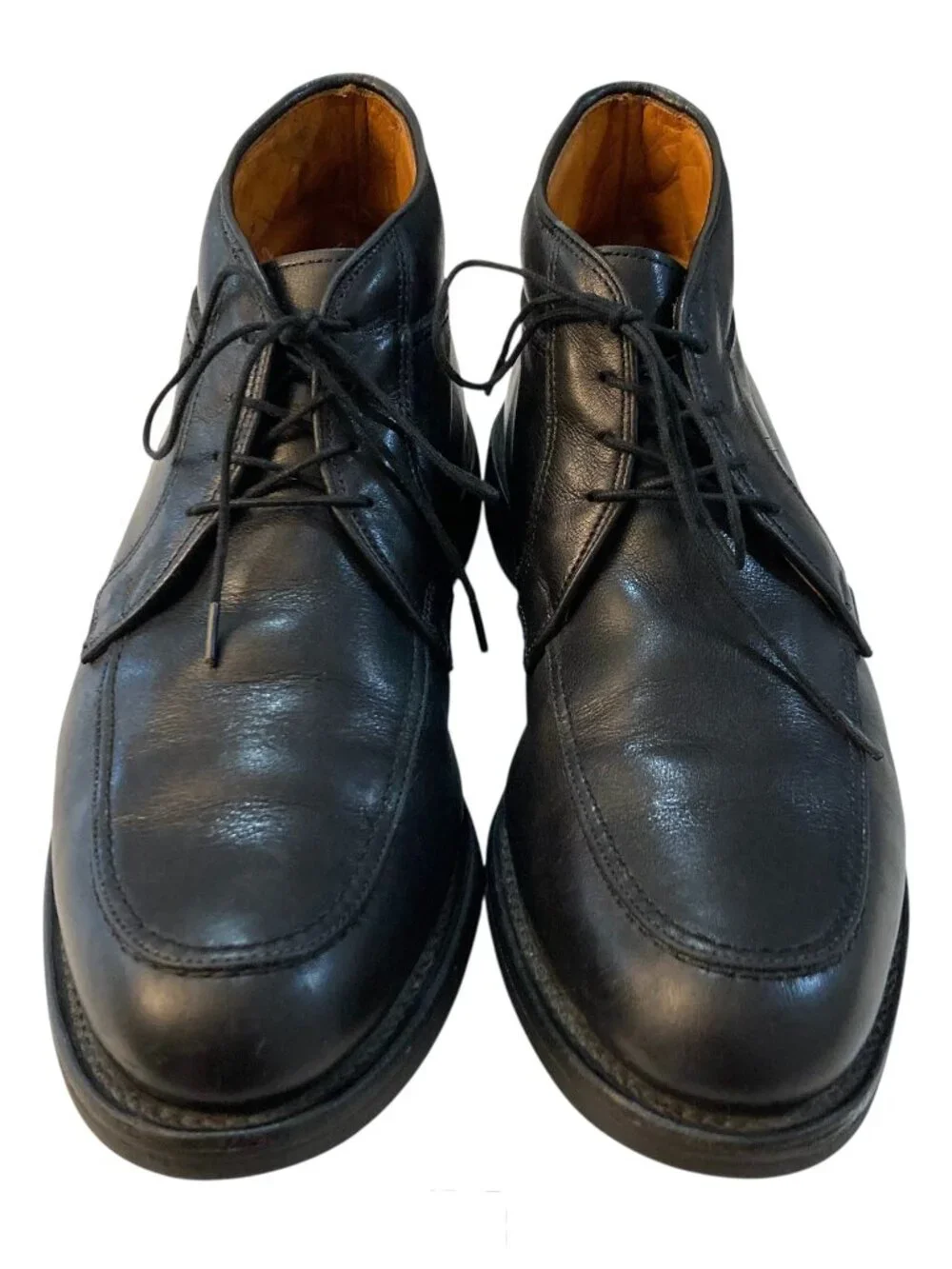ALLEN EDMONDS Stuart Leather Lace Up Chukka Boots Shoes Black Size 9